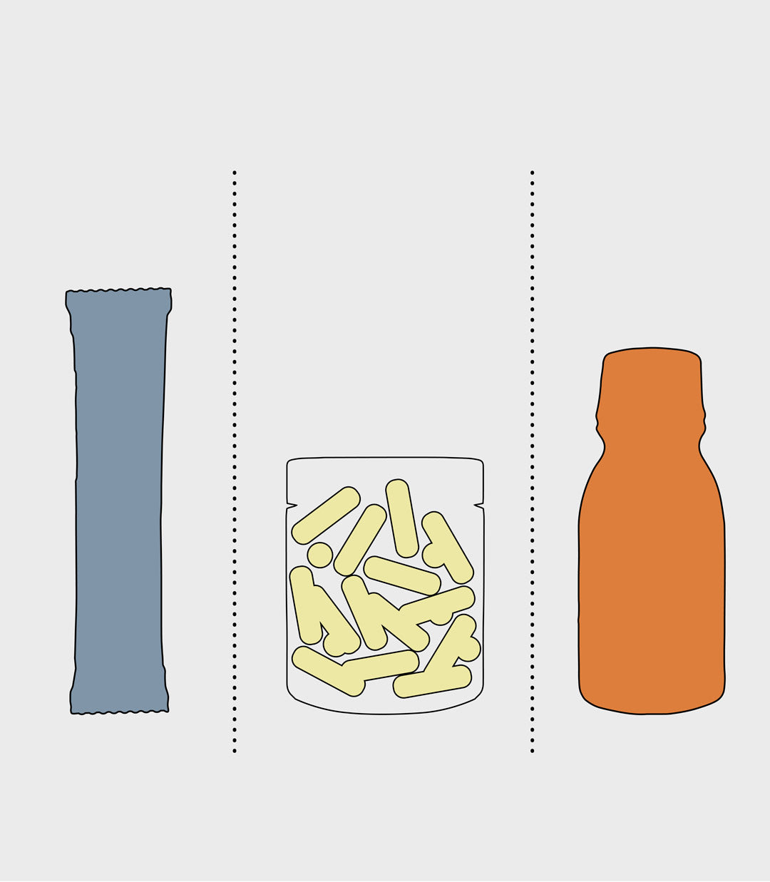 Various forms of pre, post, and pro -biotics