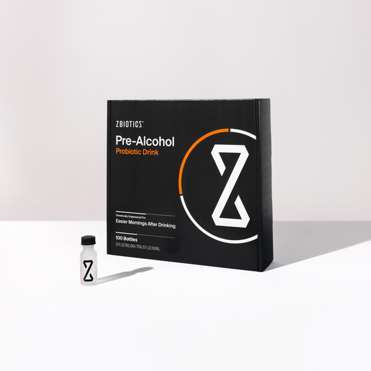 Closed view of ZBiotics Pre-Alcohol Bulk 100-Pack